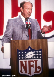 NFL Commissioner Pete Rozelle